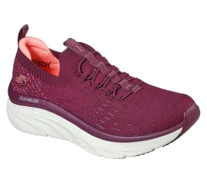 Skechers Ladies D’Lux Walker Star Stunner Plum Trainers Vegan Shoes 149356/PLUM