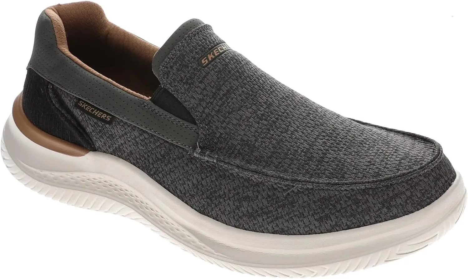 Skechers USA Men's Men's Hasting-Marco Sneaker, Grey/Black, 10