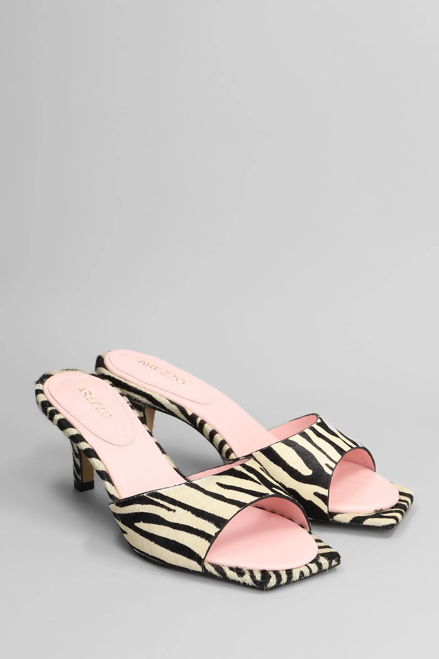 Slipper-Mule in Animalier pony skin