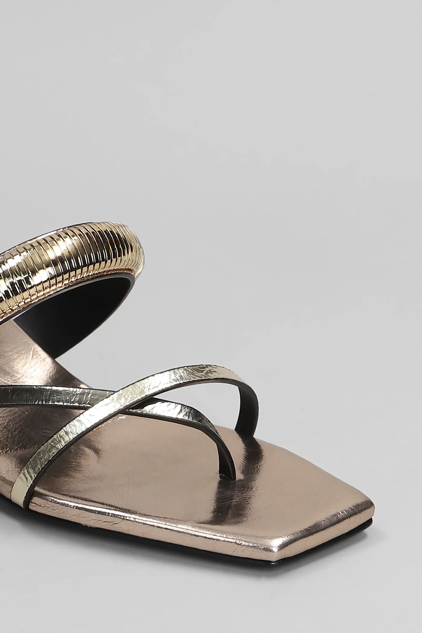 Slipper-Mule in copper leather