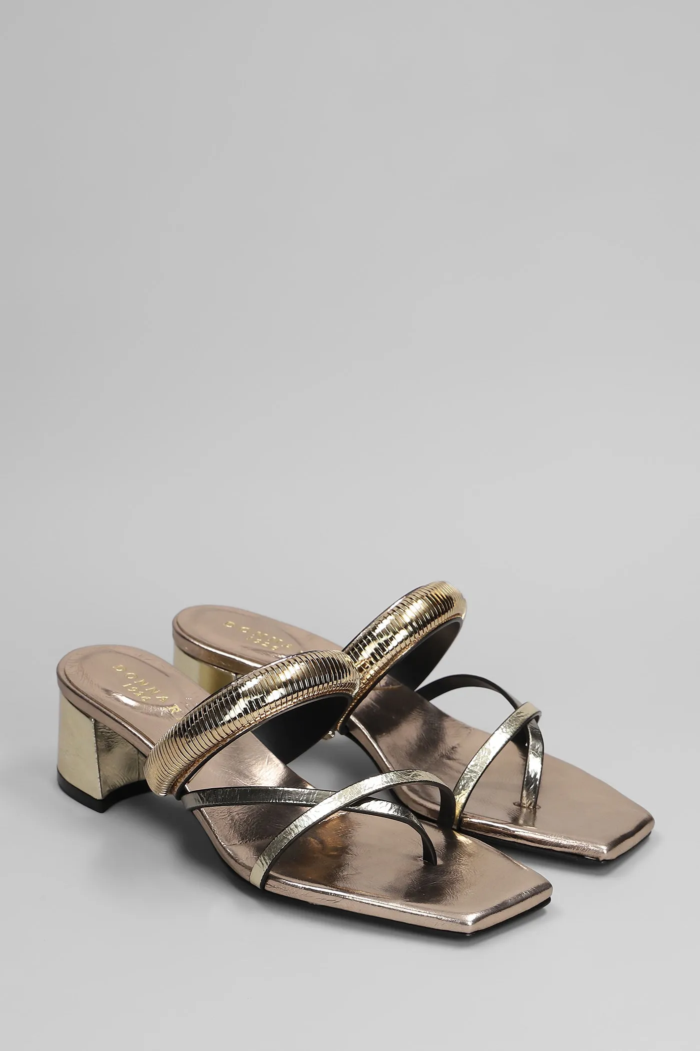 Slipper-Mule in copper leather