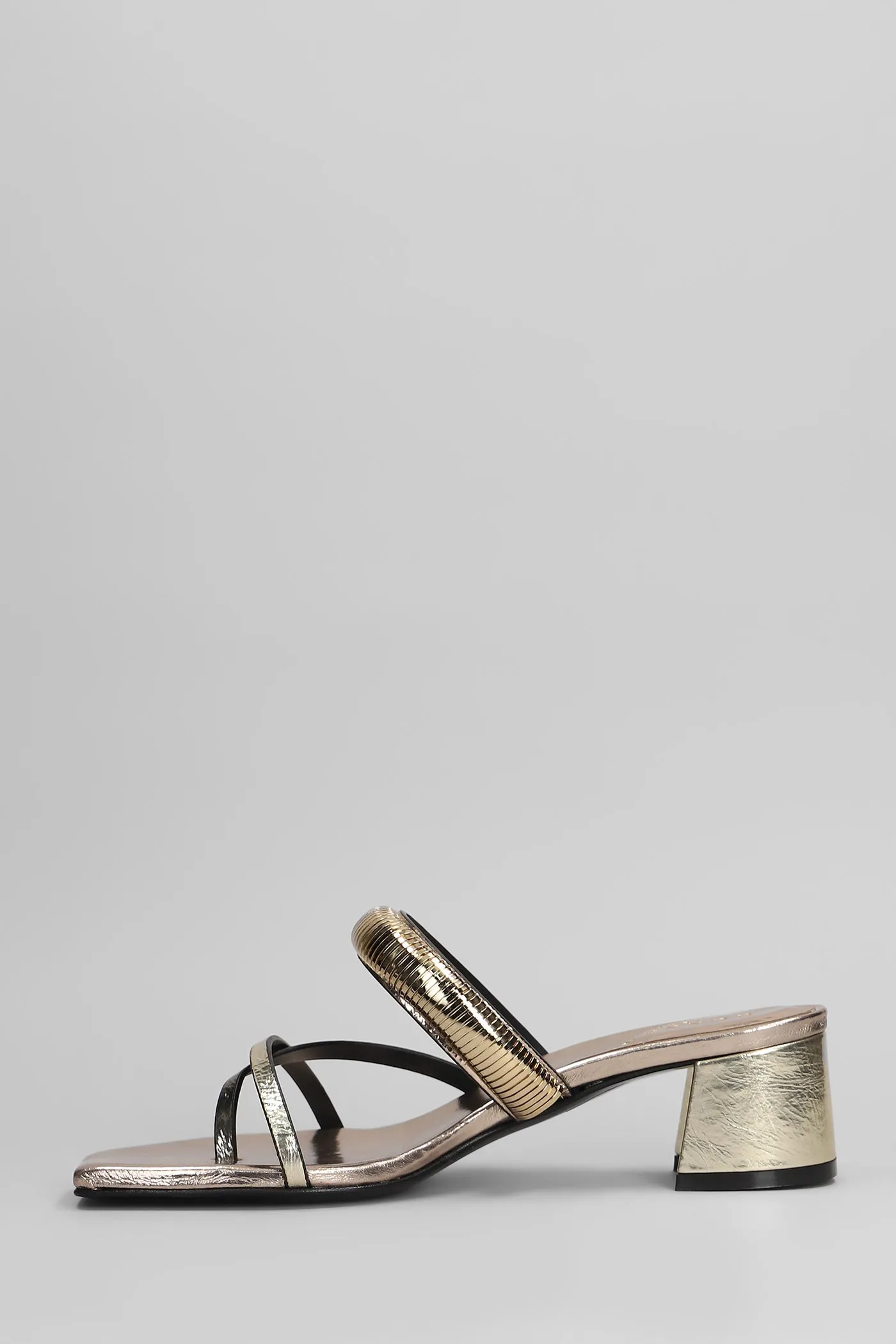 Slipper-Mule in copper leather