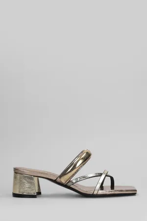 Slipper-Mule in copper leather