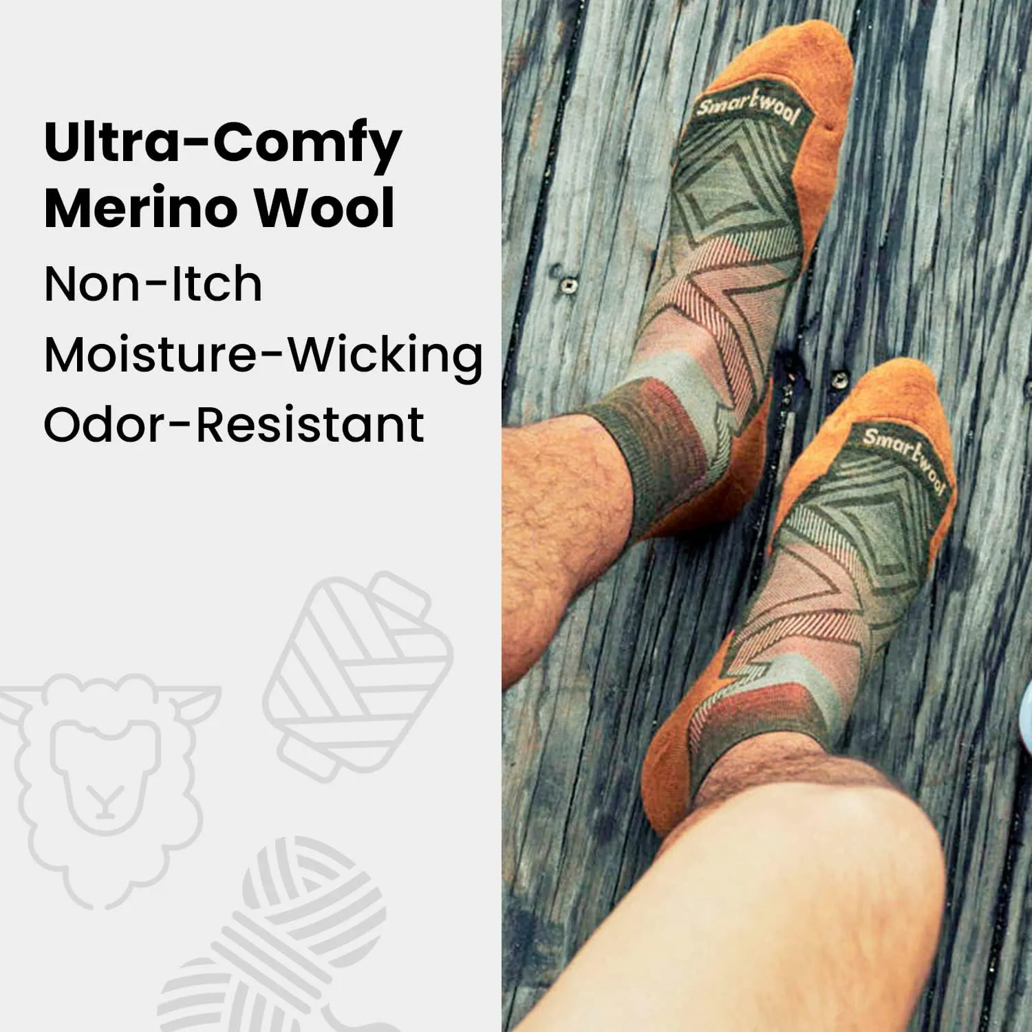 Smartwool Men's Hike Full Cushion Merino Wool 2nd Cut Crew Socks