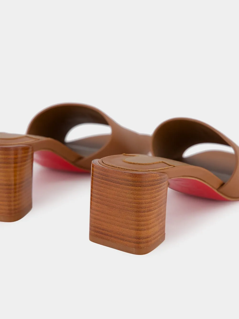So CL Brown Mule Sandals