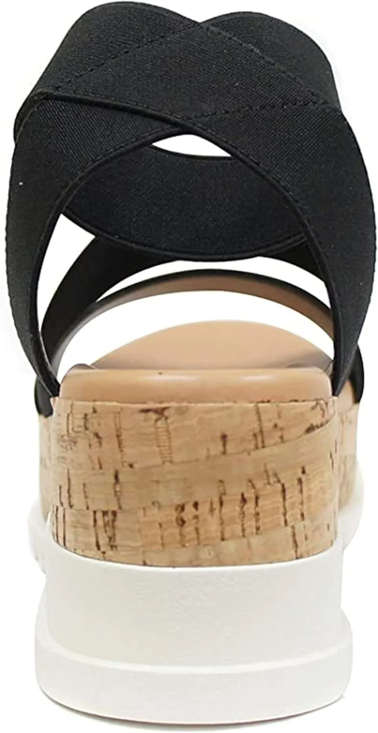 SODA Women's Open Toe Ankle Strap Espadrille Sandal