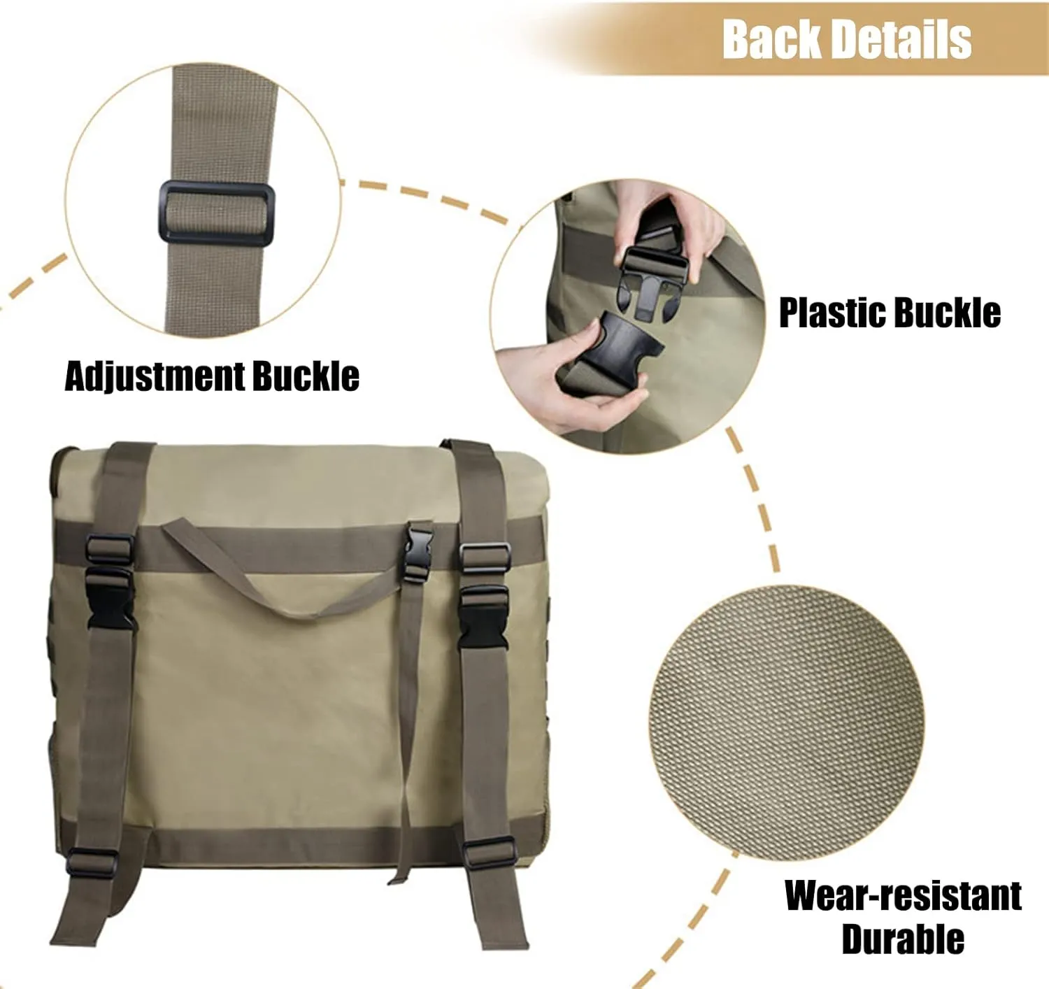 Spare Tire Trash Bag Trash Bag Overland Gear Organizer Cargo Garbage Tool Trunk Rear Wheel Bags for Outdoor Camping SUV Truck Off-Road Recovery Backpack,Black,58x18x60cm