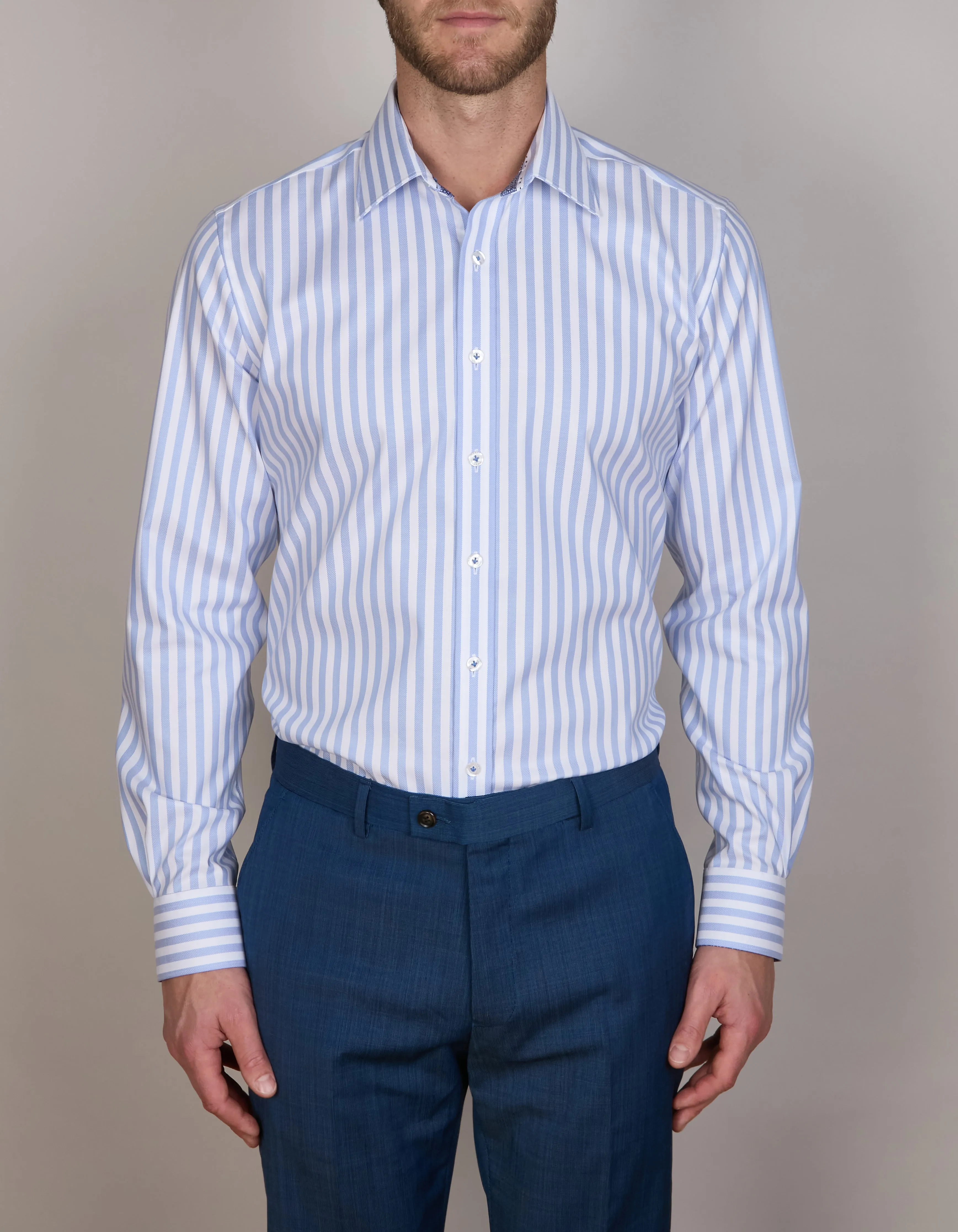 SPOLETO STRETCH STRIPE SHIRT SLIM FIT