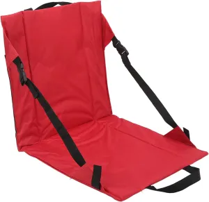 Stadium Folding Seats Cushion Versatile Outdoor Portable Seats Cushion Beach Chair Cushion with Back Support for Camping Picnics and Sports Events