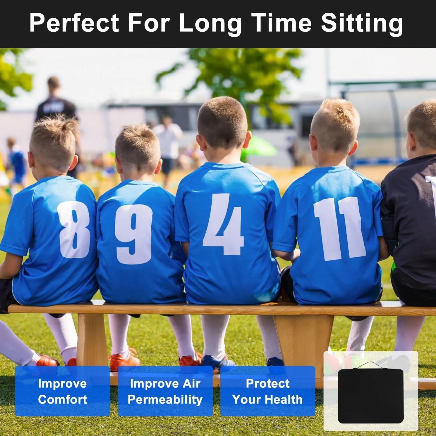 Stadium Seat Cushion 2 Pack,Bleacher Seat Cushion,Soft & Extra Thick Bleacher Cushion,Portable and Extra Thick Stadium Cushion,Bleacher Cushion for Any Outdoor Events Use