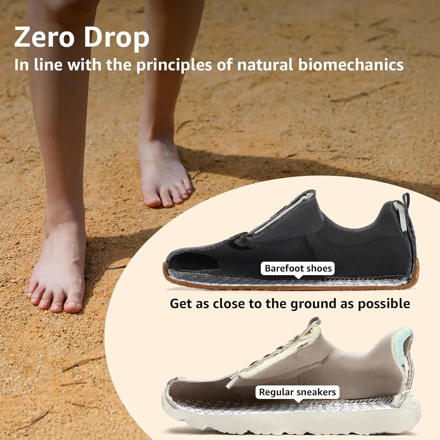 STQ Women's Minimalist Barefoot Shoes Wide Toe Box Trial Running Walking | Zero Drop Sole | Wide Width Fashion Sneaker