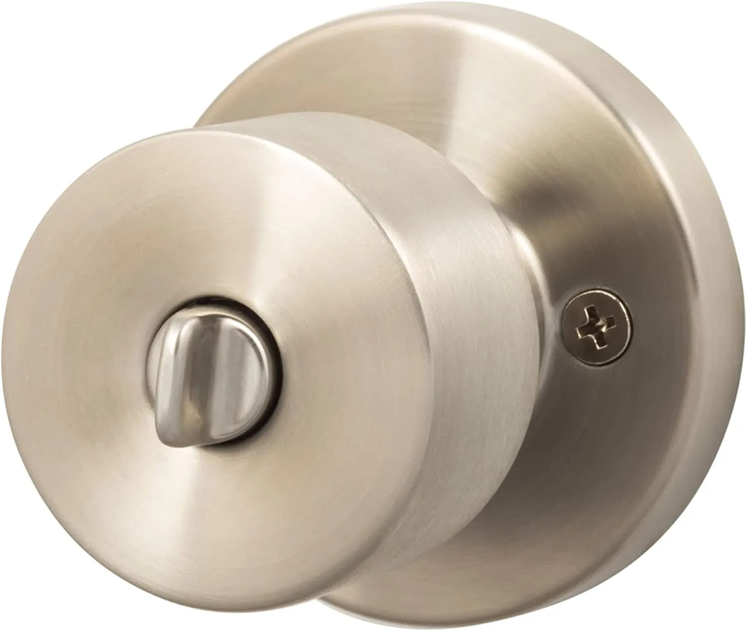 Sure-Loc Hardware Ridgecrest Modern Bergen-Round Flat Black No Deadbolt Keyed Entry Door Knob