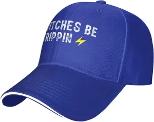 Switches Be Trippin Unisex Baseball Cap Vintage Men Women Low Profile Dad Hat Adjustable,Blue