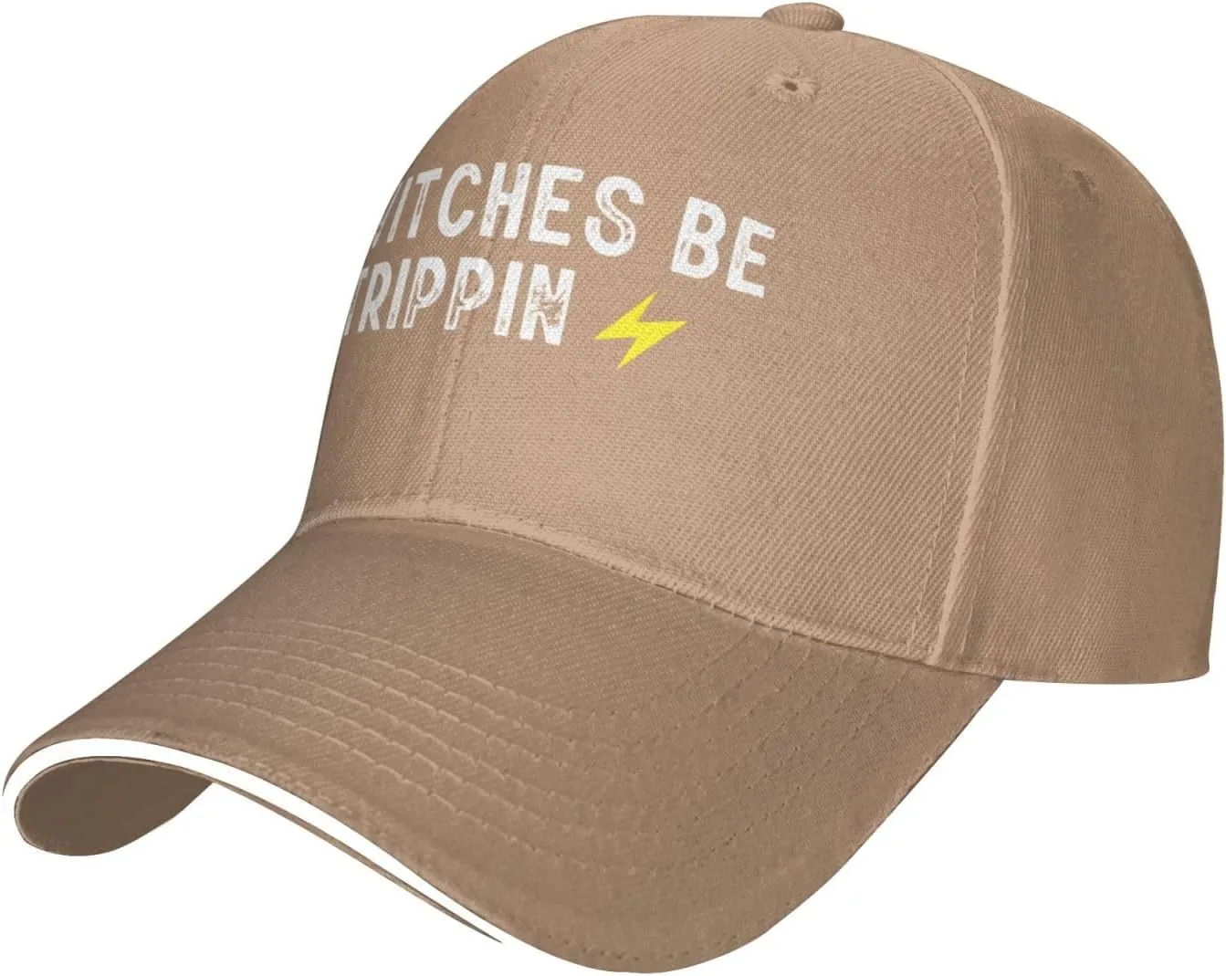 Switches Be Trippin Unisex Baseball Cap Vintage Men Women Low Profile Dad Hat Adjustable,Natural