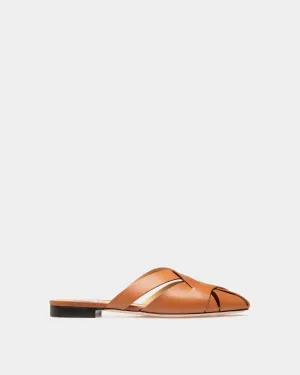 Sylt Sandal in Brown Brushed Leather