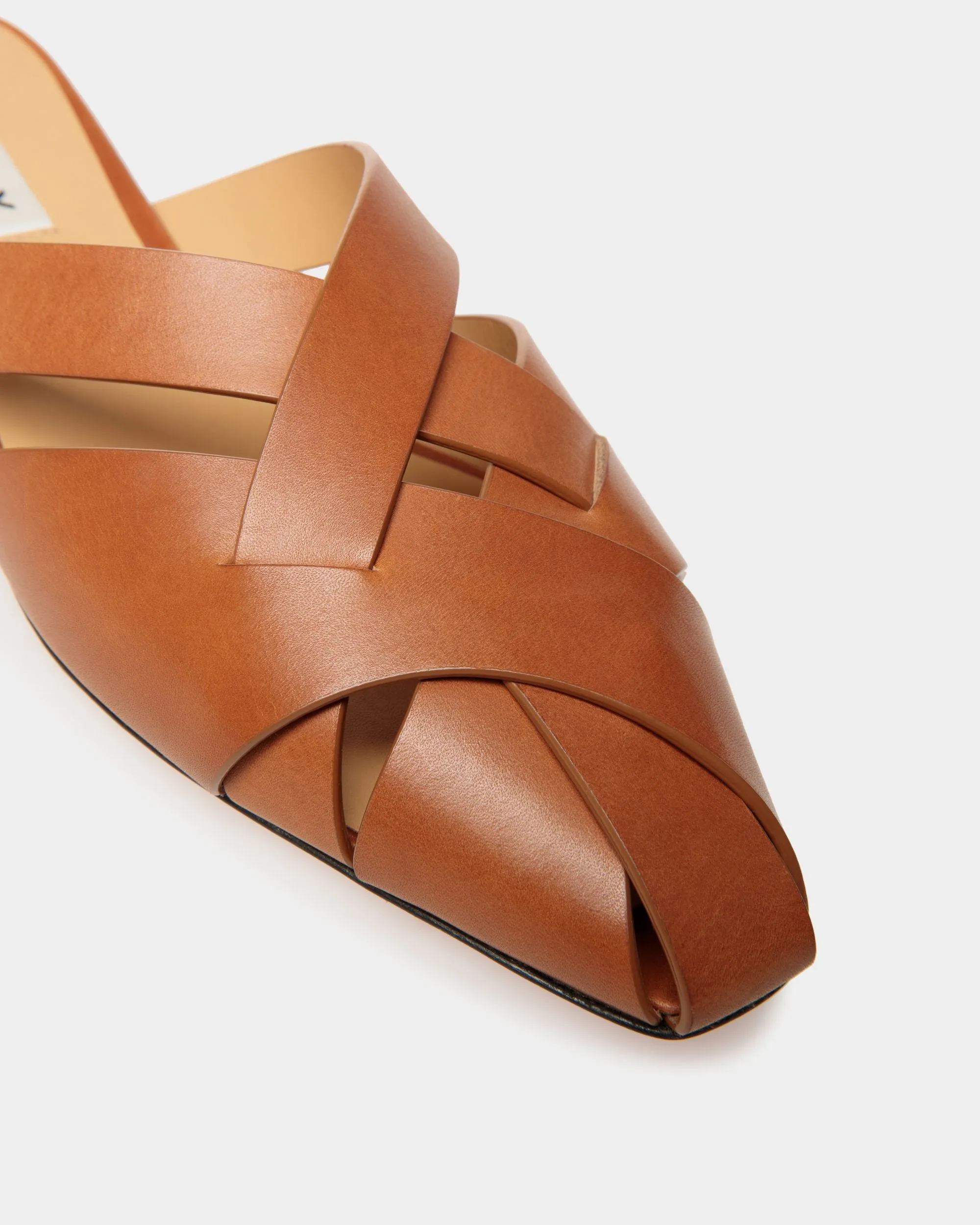 Sylt Sandal in Brown Brushed Leather