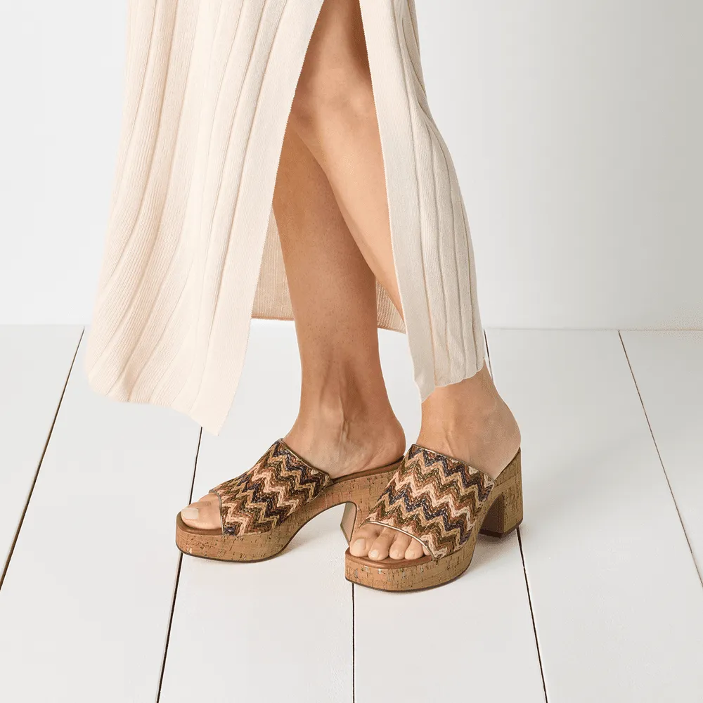 Tamaris Multicolour Platform Mule|2721244902