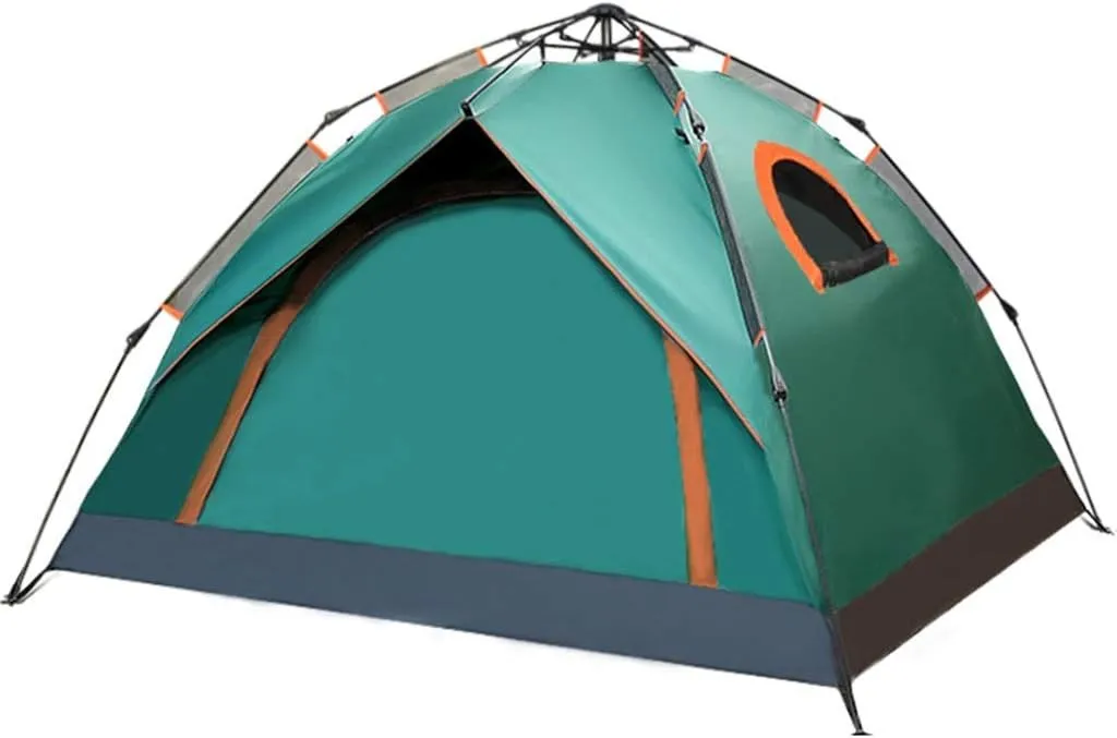 Tent Outdoor Tent 3-4 Double-Layer Hydraulic rain Automatic Tent Camping Tent Gazebo Sunscreen shed pop-up Large Camping Tent Cabin Beach Tent Quick Installation Waterproof Tent