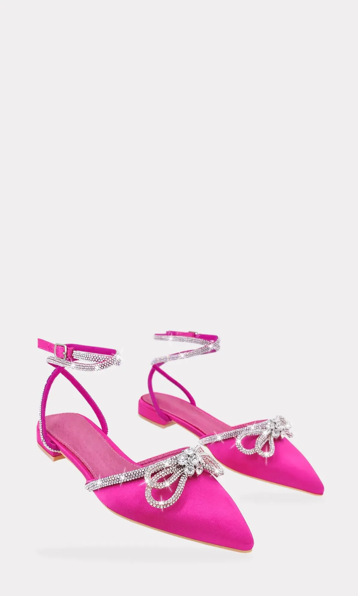 Tessa Pointed Toe Flat - Pink