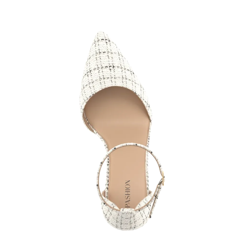 The D'Orsay - Bone Tweed 3 Block - FINAL SALE