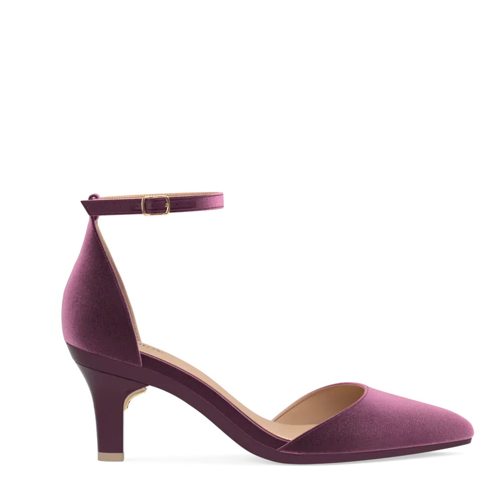 The D'Orsay - Sugar Plum Velvet 3 Stiletto - FINAL SALE