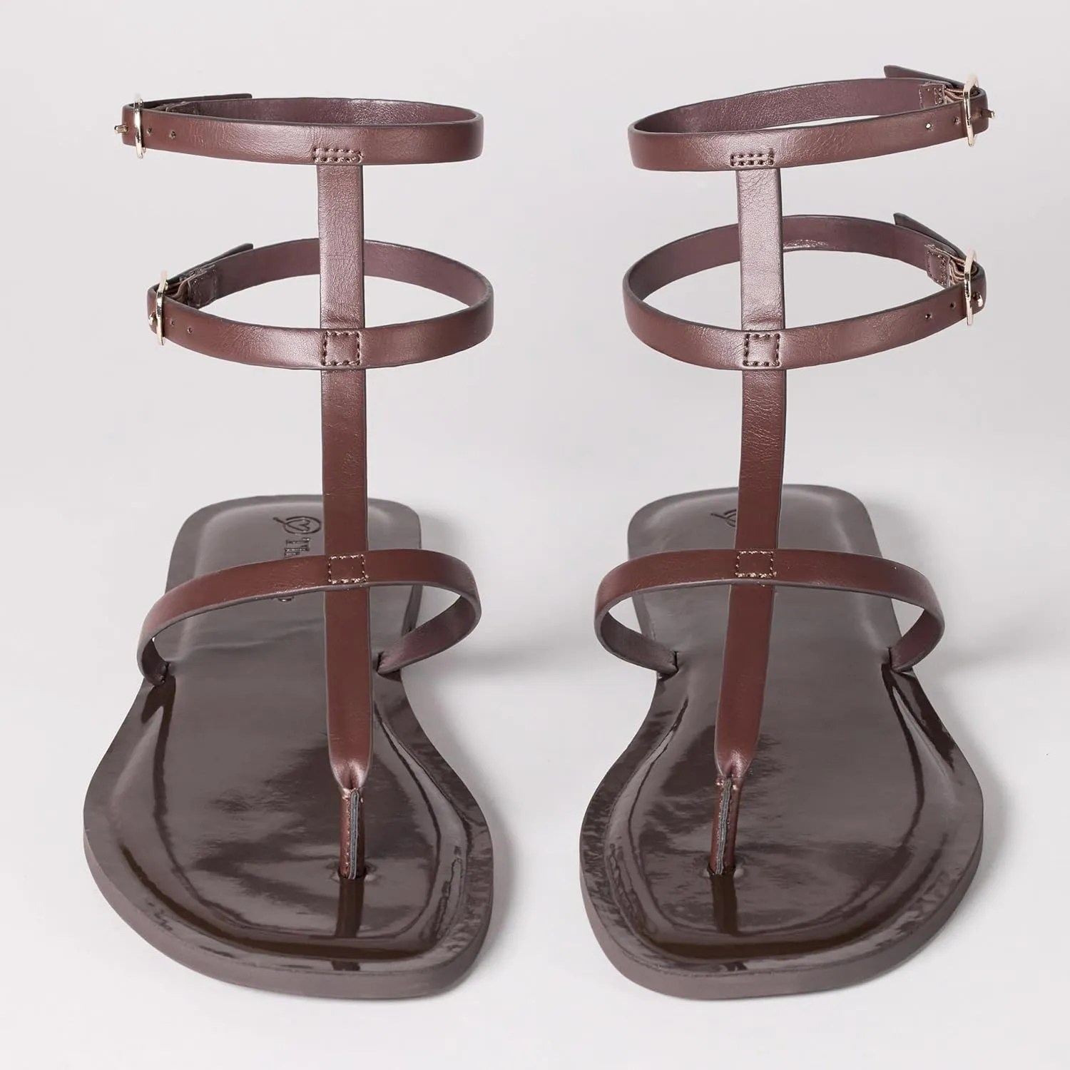 The Drop Women's Casper Gladiator Thong Ankle Sandal Strap