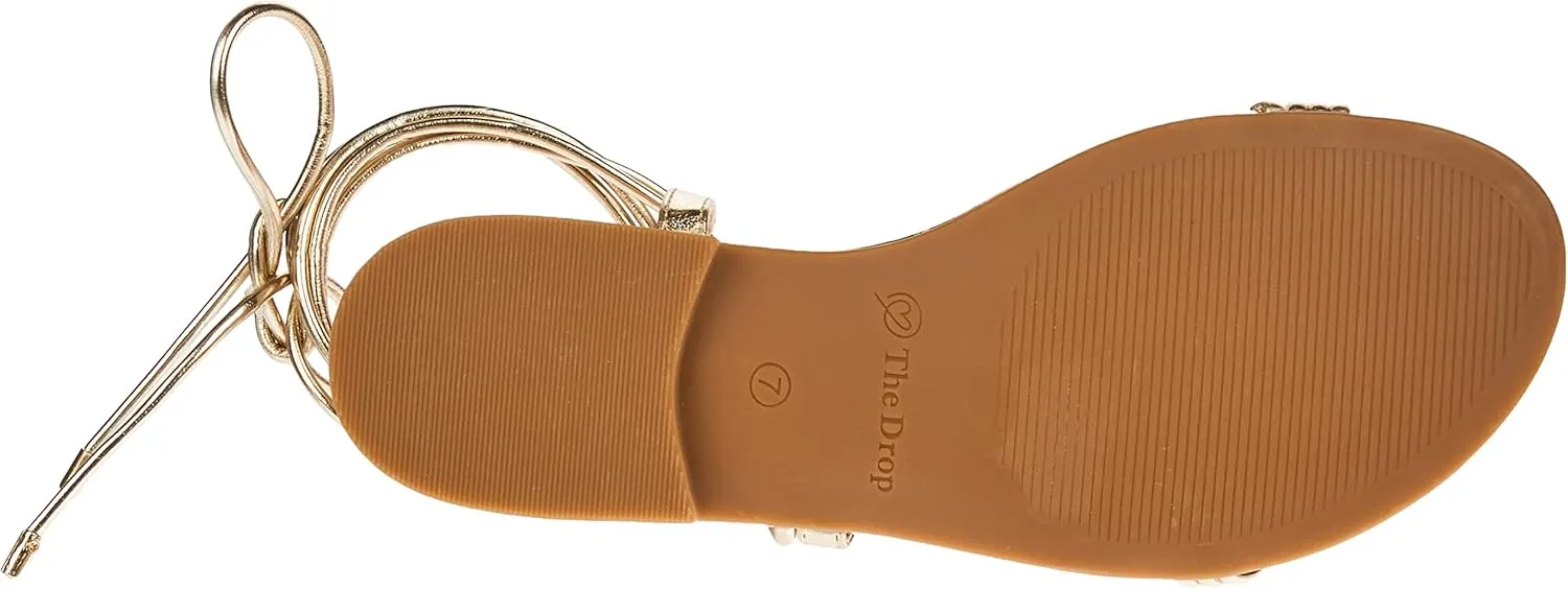 The Drop Women's Samantha Flat Strappy Lace-up Sandal