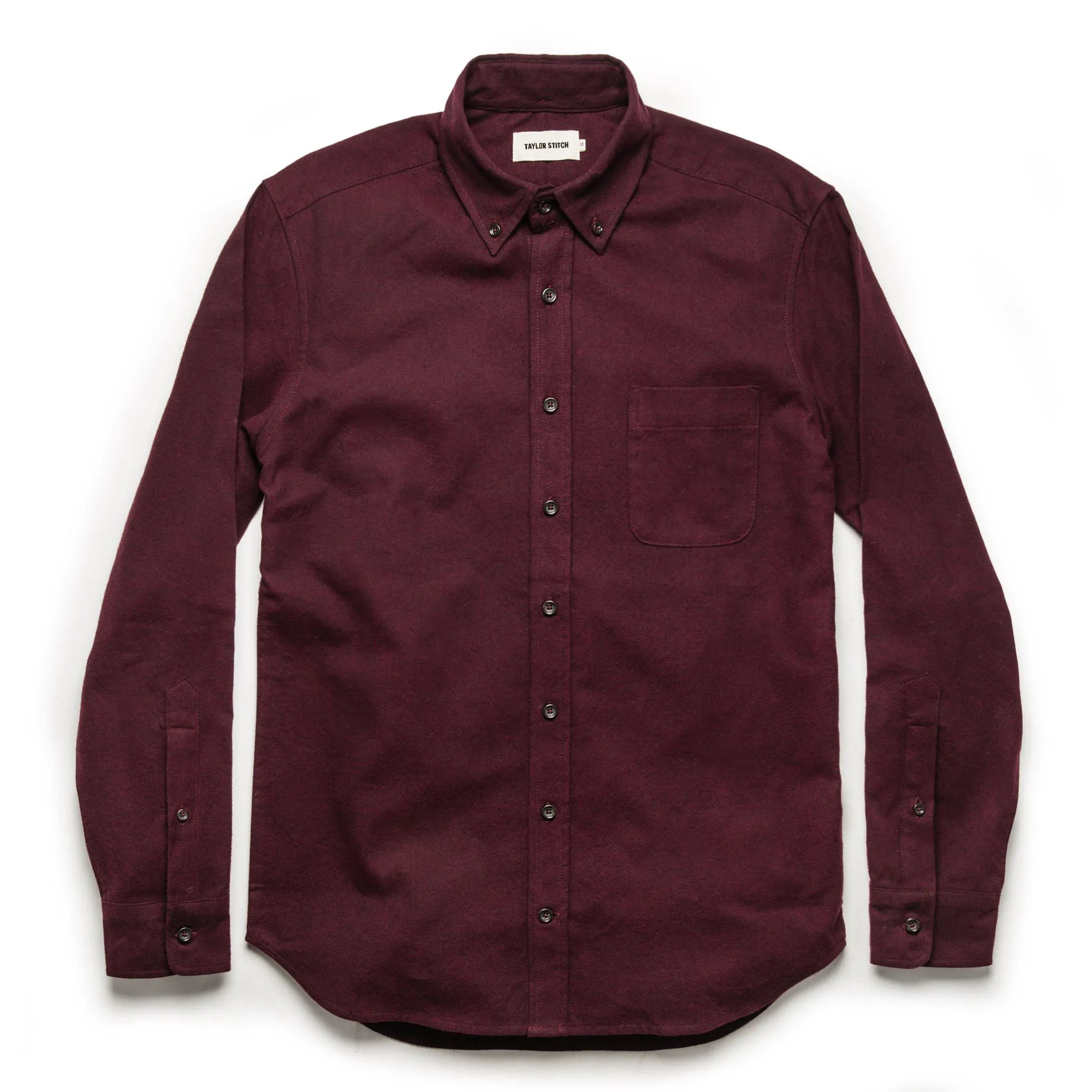 The Jack in Maroon Brushed Oxford
