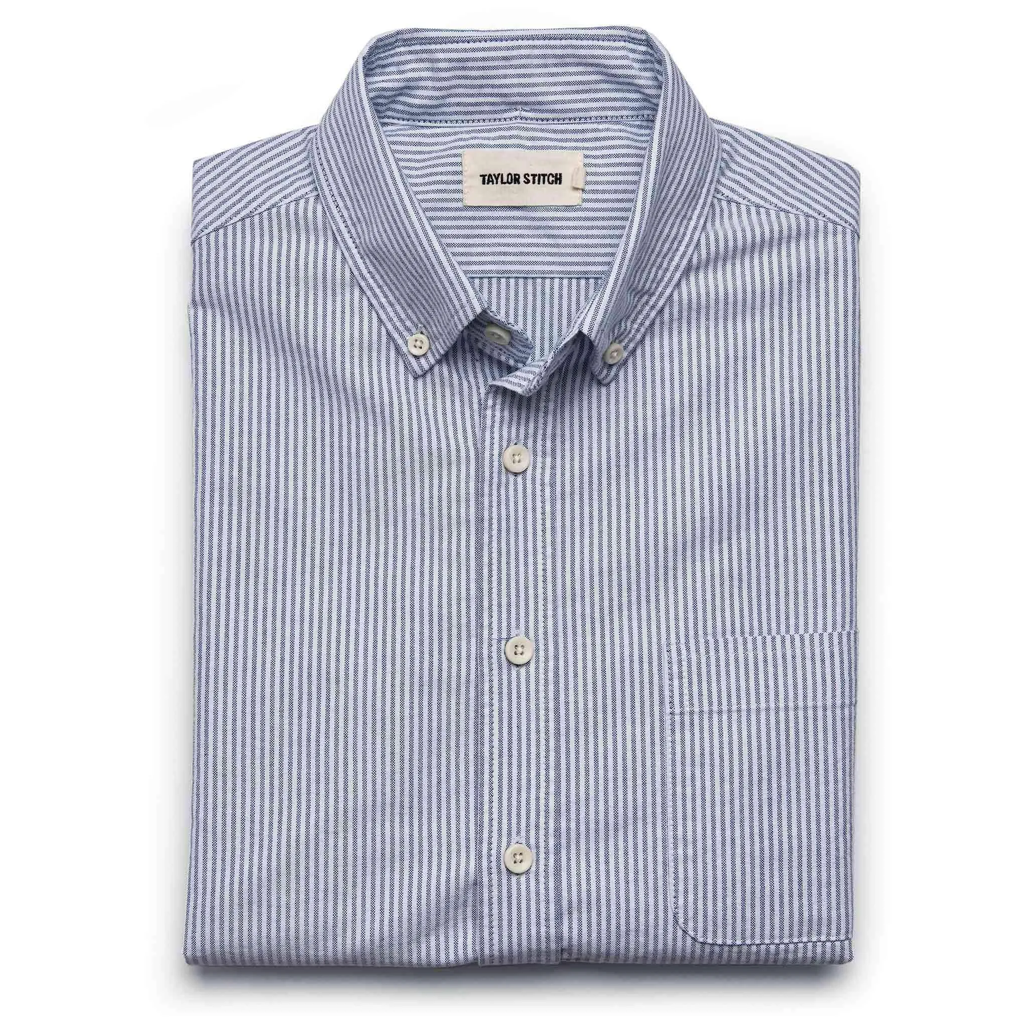 The Jack in Navy University Stripe Oxford