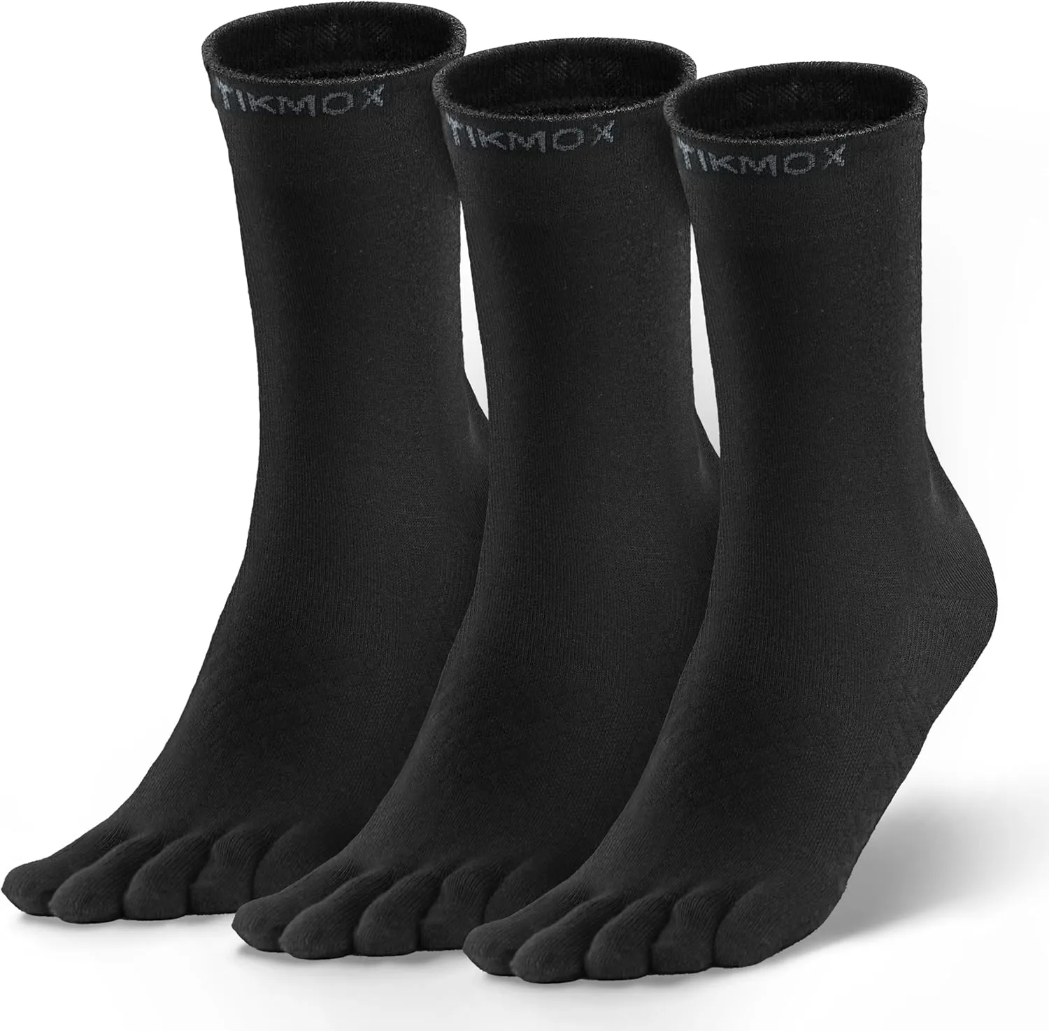 Toe Socks Liner Crew Socks for Men Women Cool-max Running Socks 3 Pairs Five Finger Socks