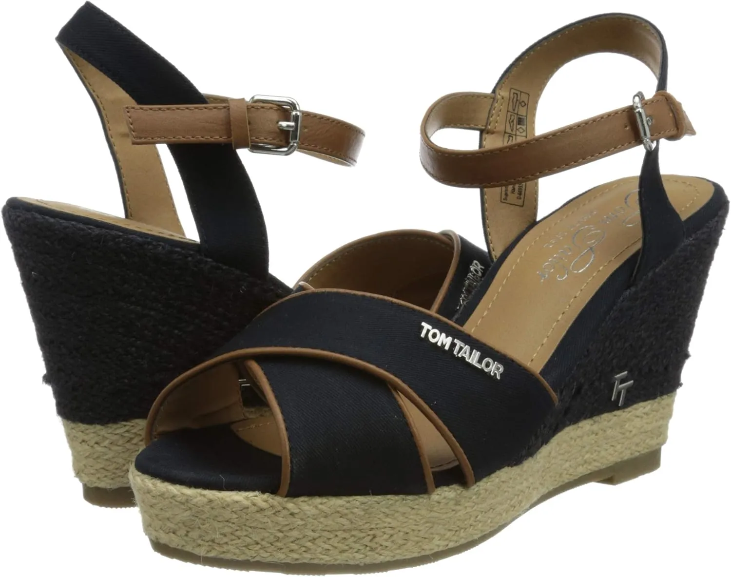 TOM TAILOR Women's Ankle Strap Wedge Sandal
