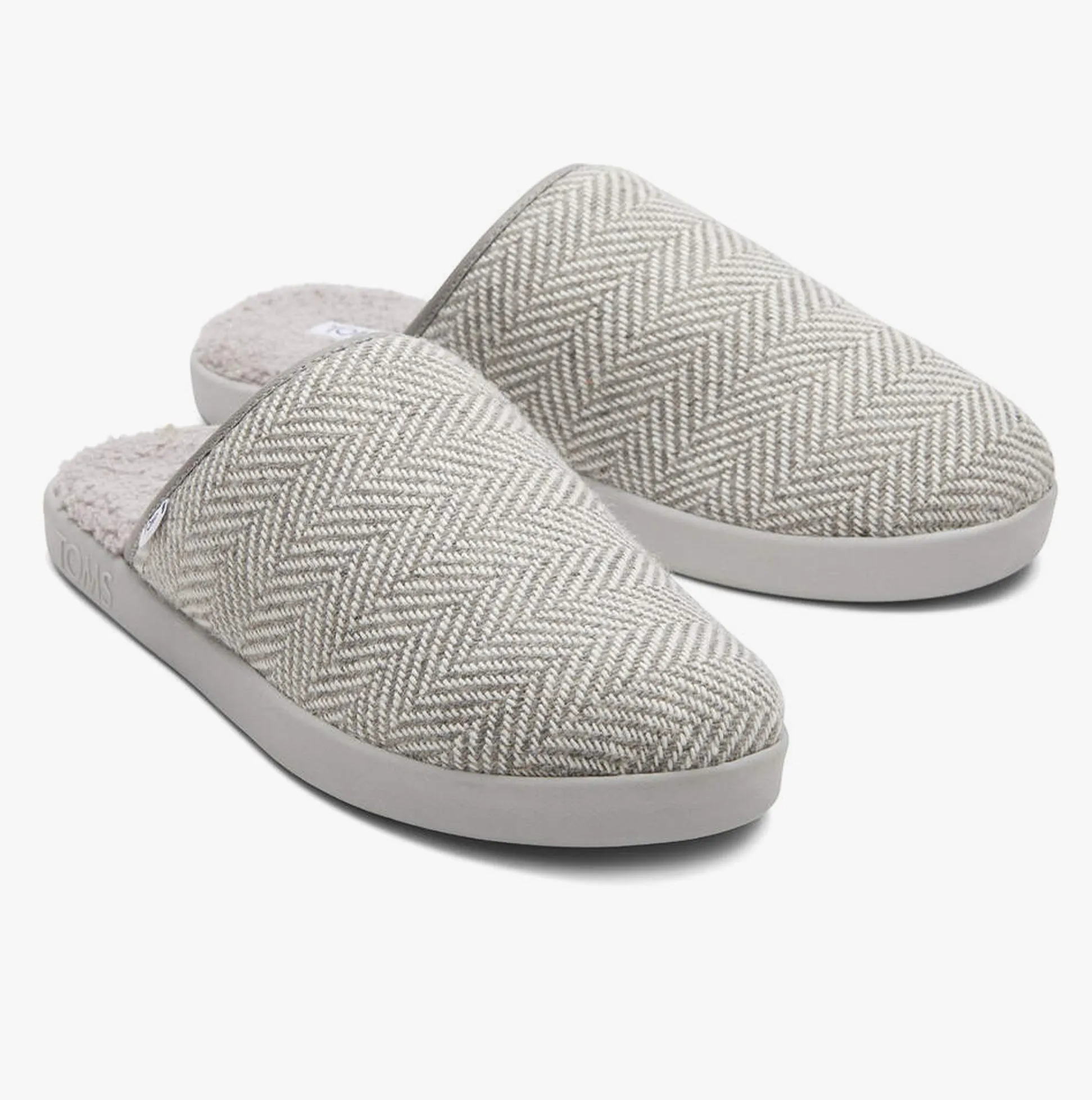 TOMS HARBOR HERRINGBONE Mens Slippers Grey