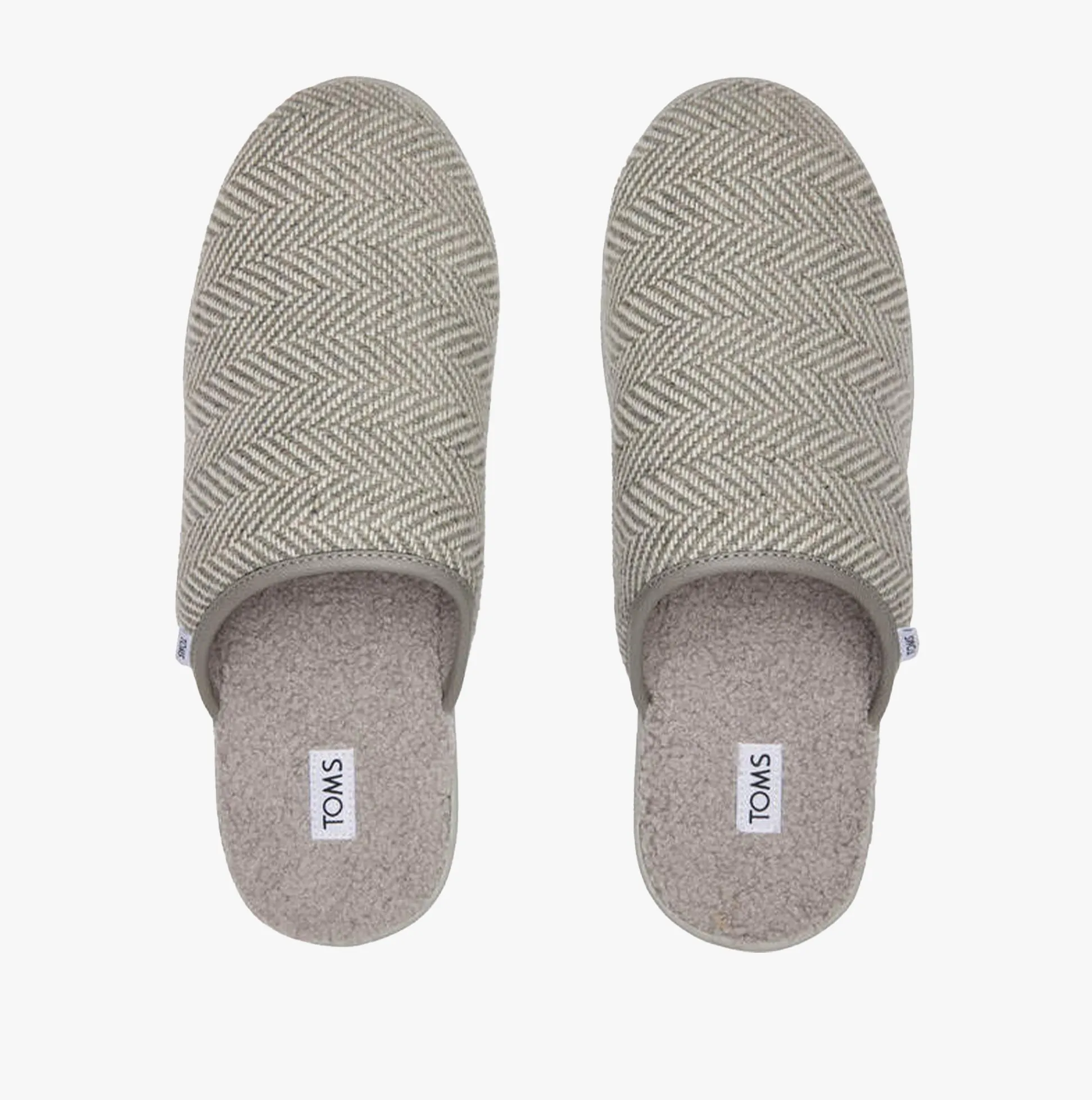 TOMS HARBOR HERRINGBONE Mens Slippers Grey