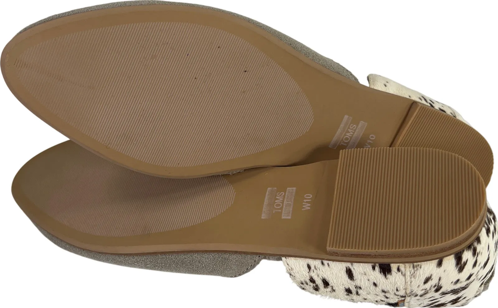 Toms Women’s Beige Julie D’Orsay Suede Pointed Toe Flats - 10