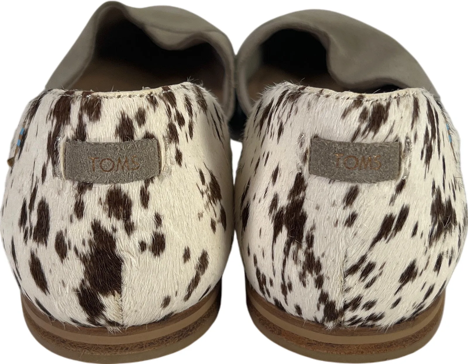 Toms Women’s Beige Julie D’Orsay Suede Pointed Toe Flats - 10