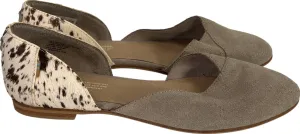 Toms Women’s Beige Julie D’Orsay Suede Pointed Toe Flats - 10