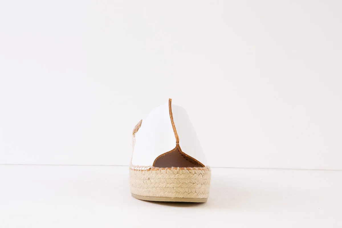 TONI PONS - IVONNE MEDIUM WEDGE FASHION MULE - WHITE