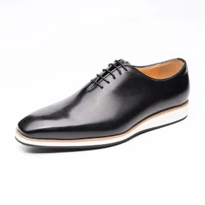 TREKHE | Classic Black Oxford – Timeless Formal Elegance