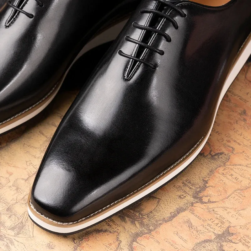 TREKHE | Classic Black Oxford – Timeless Formal Elegance