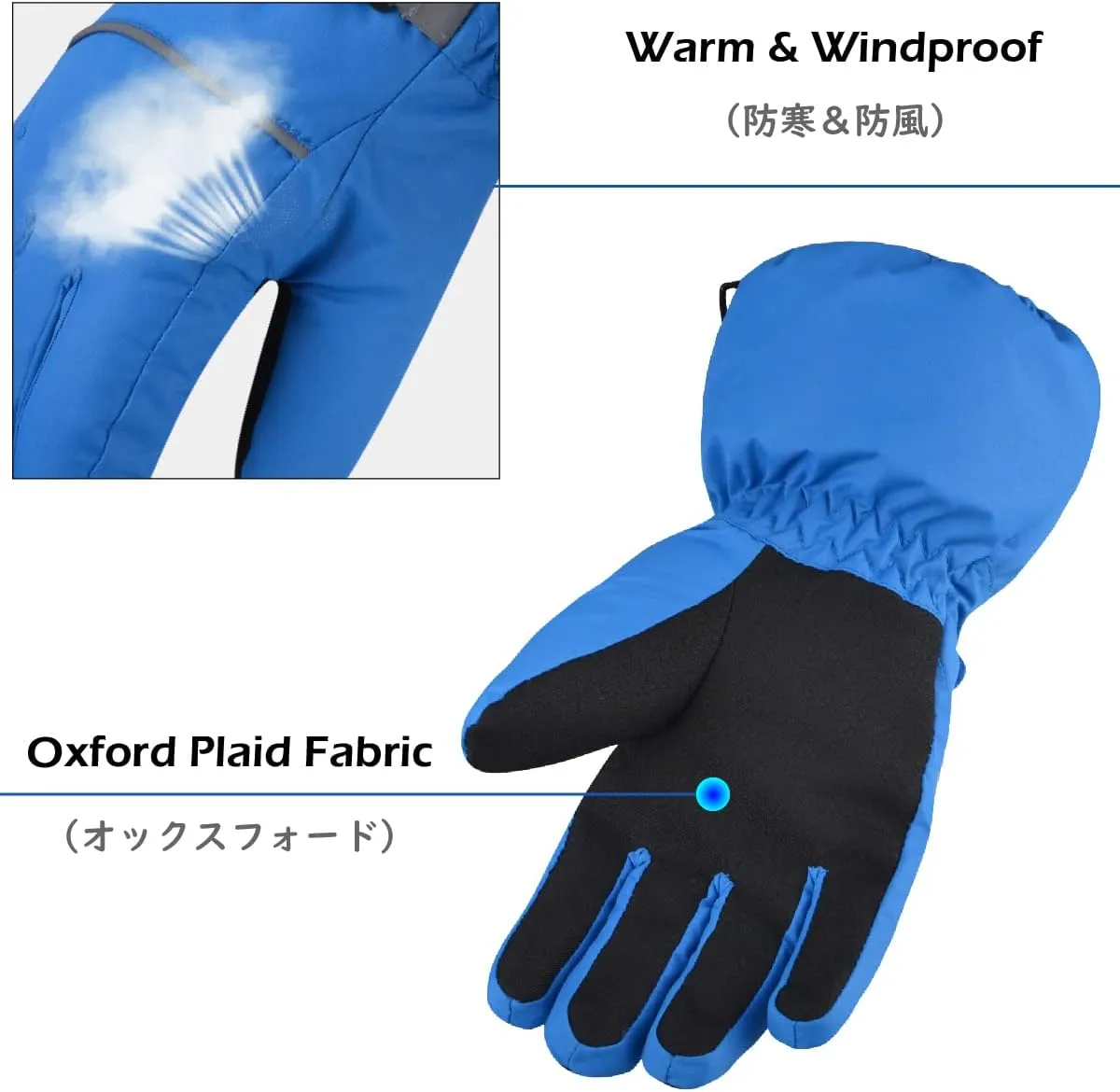 TRIWONDER Kids Ski Snow Gloves Winter Cold Weather Windproof Warm Snowboard Sport Mittens for Boys Girls