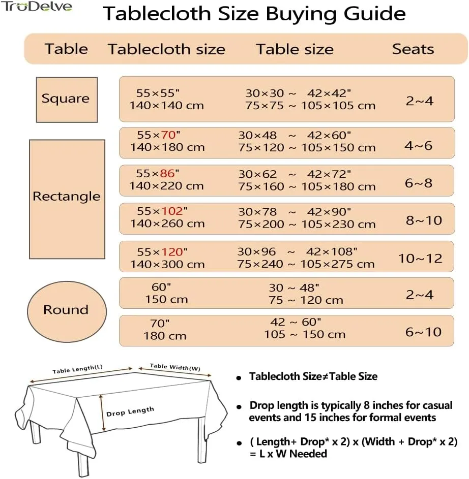 TruDelve Round Tablecloth 70 Inch Beige Striped Cloth Tablecloths Fall Tablecloths Outdoor Table Cloth Round Cover (Beige,70",Round)