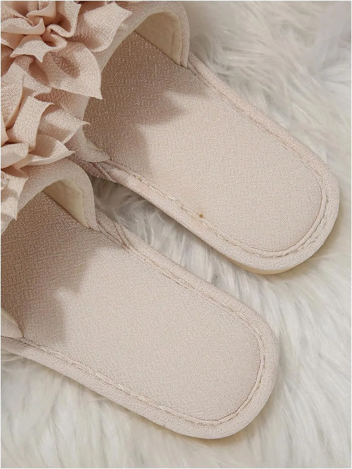 Verdusa Women's Floral Home Slippers Open Toe Bedroom Slippers