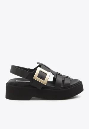 Viv Rangers Buckled Flat Sandals