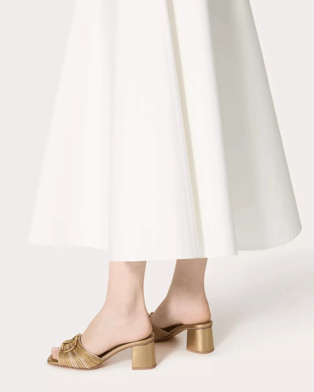 VLogo Metallic Star Mule in Gold Multi