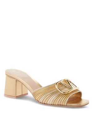 VLogo Metallic Star Mule in Gold Multi