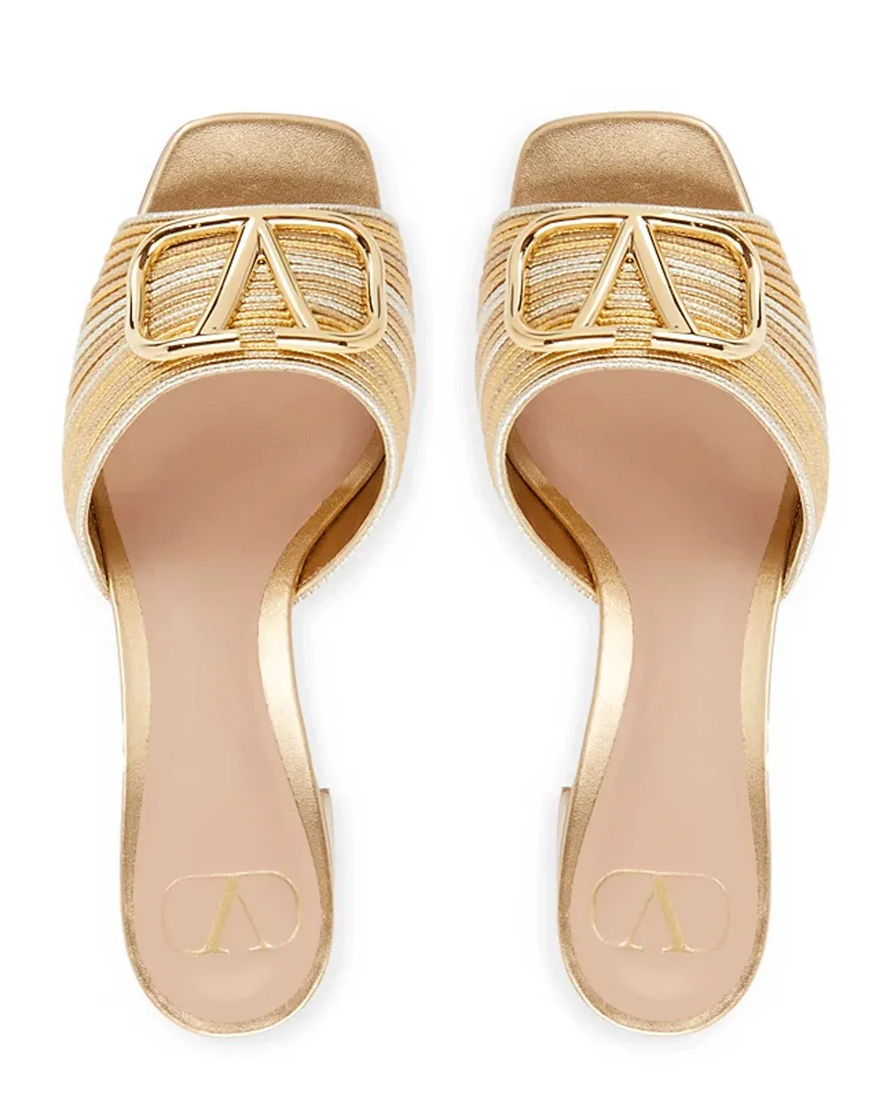 VLogo Metallic Star Mule in Gold Multi