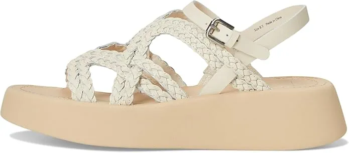 Wedge Strappy Sophisticated Heeled Sandals Gatsby Trusted by customers Creme Dolce Leather Toe Vita Buckle Open