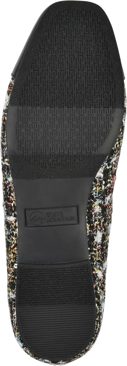 WHITE MOUNTAIN Women's Bocci Dressy Cap Toe Ballet Flat
