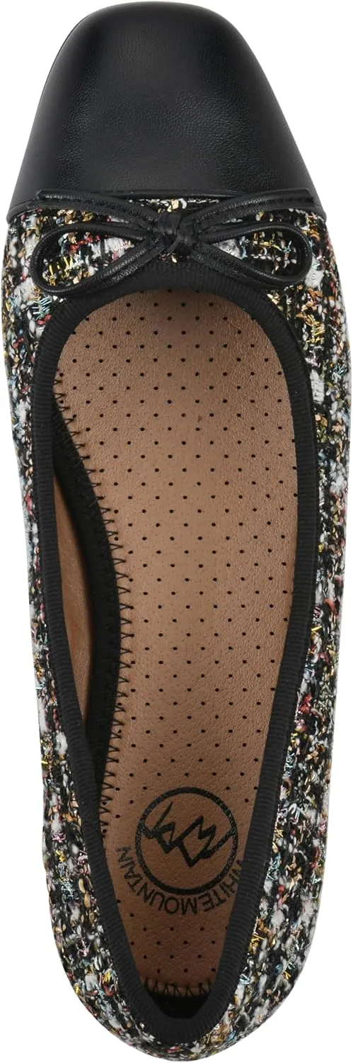 WHITE MOUNTAIN Women's Bocci Dressy Cap Toe Ballet Flat
