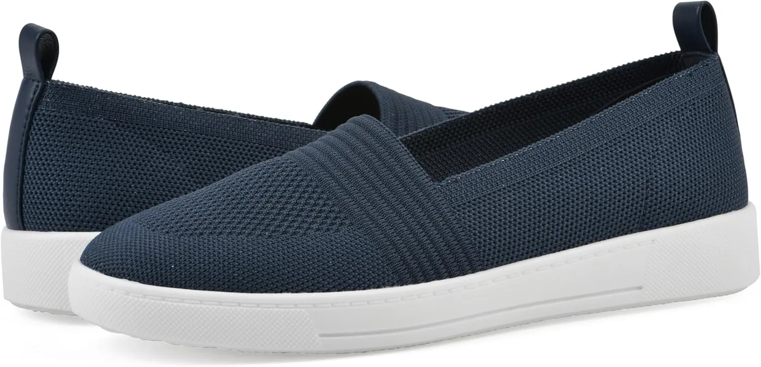 WHITE MOUNTAIN Women's Upright Woven Knit Slip-On Sneaker